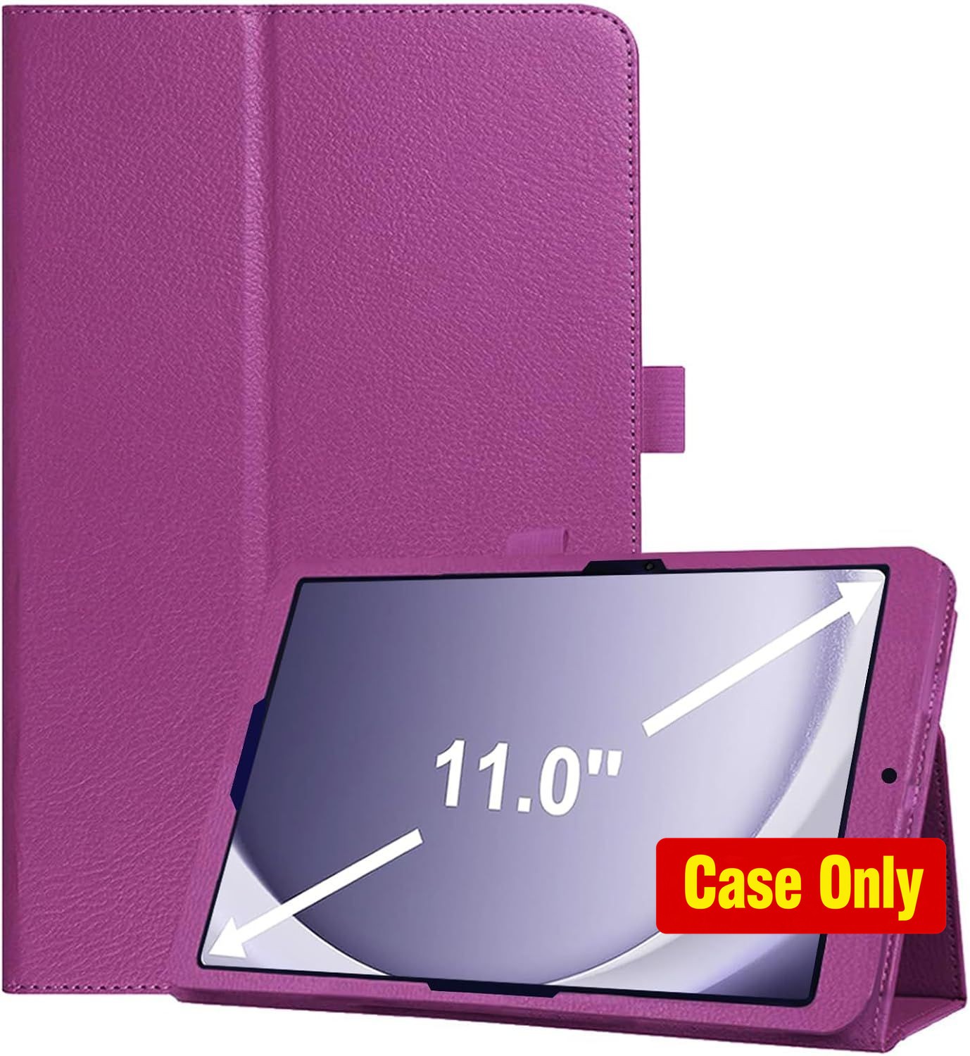 Slim Protective Stand Cover Case for 2023 Galaxy Tab A9 Plus 11 Inch, Purple
