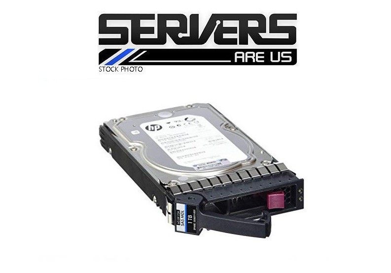 HP 2TB 3.5" Hard Drive AW555A 605475-001 P2000  6G sas 7.2K lff dp