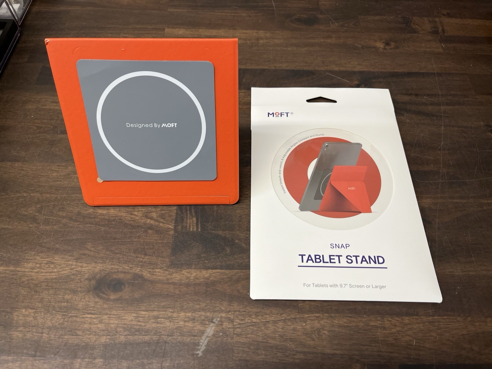 MOFT Snap Tablet Stand MS009M-1-OG 9.7in Screen and larger Sunset Orange Color