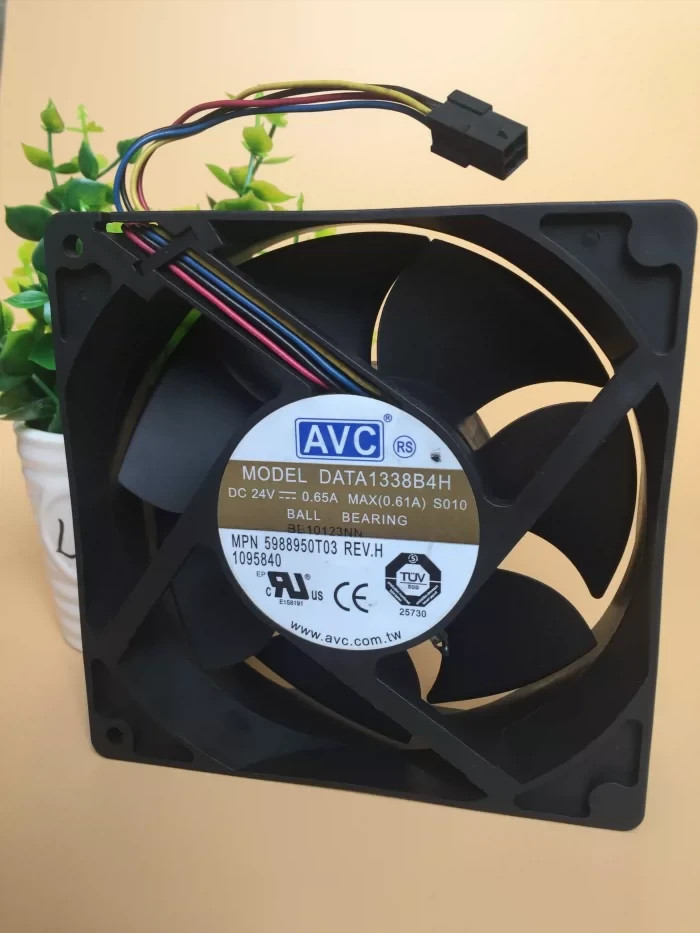 1PCS  AVC DATA1338B4H 24V 12738 0.65A Dual-Ball-Bearing Cooling Fan