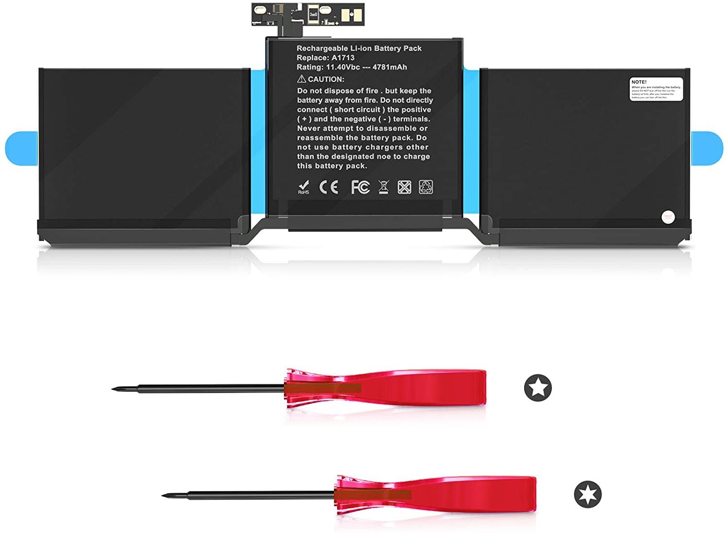 New Genuine A1713 Battery for Apple MacBook Pro 13 inch A1708 Late 2016 Mid 2017