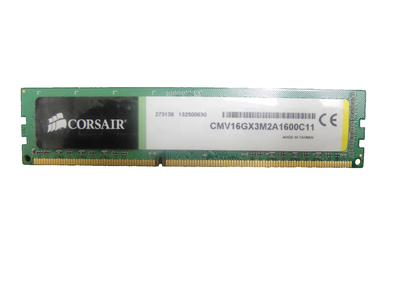 Corsair ValueSelect 8GB DDR3 RAM Desktop 1600MHz CMV16GX3M2A1600C11 Excellent