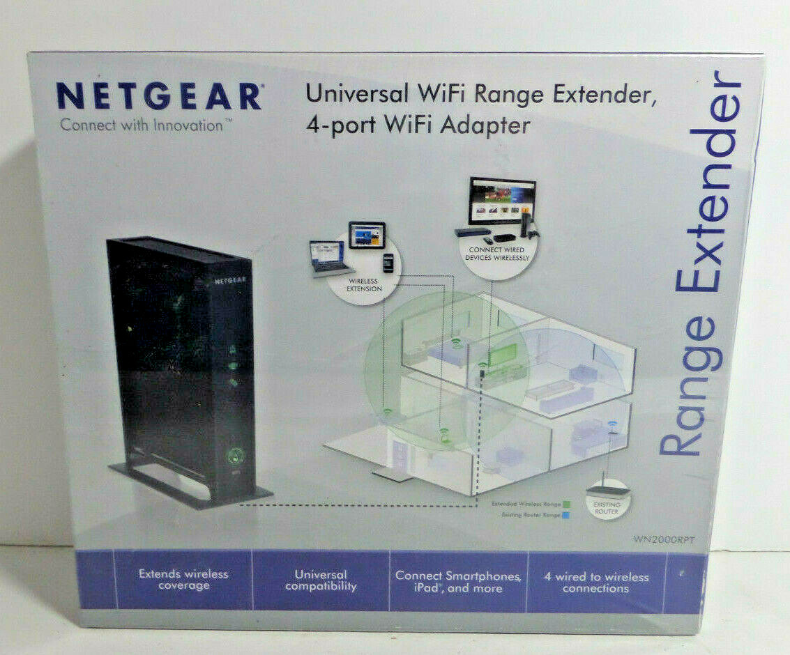 NetGear WN2000RPT (WN2000RPT100NAS)  Repeater