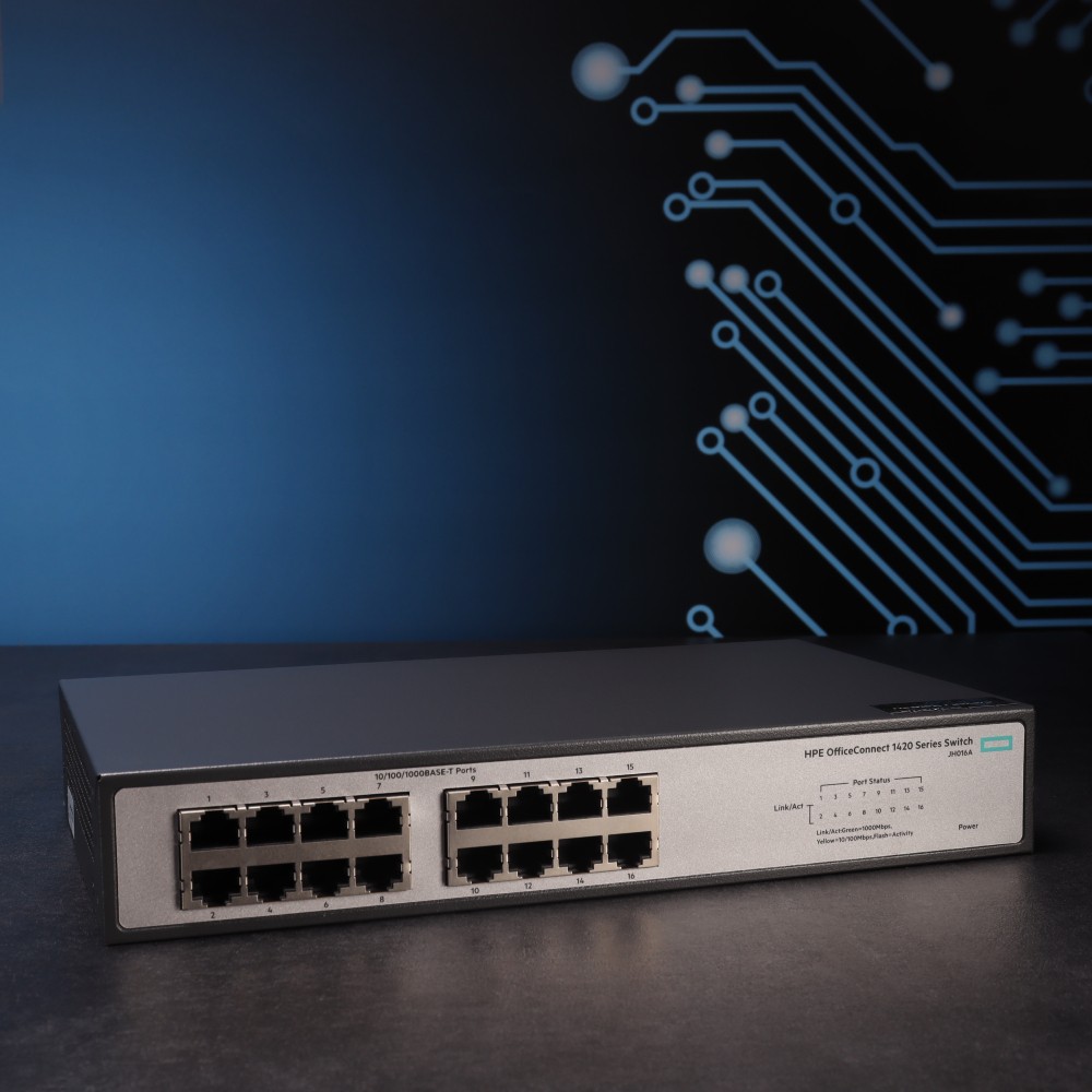 HPE OfficeConnect 1420 16G Switch // JH016A // 16x GbE