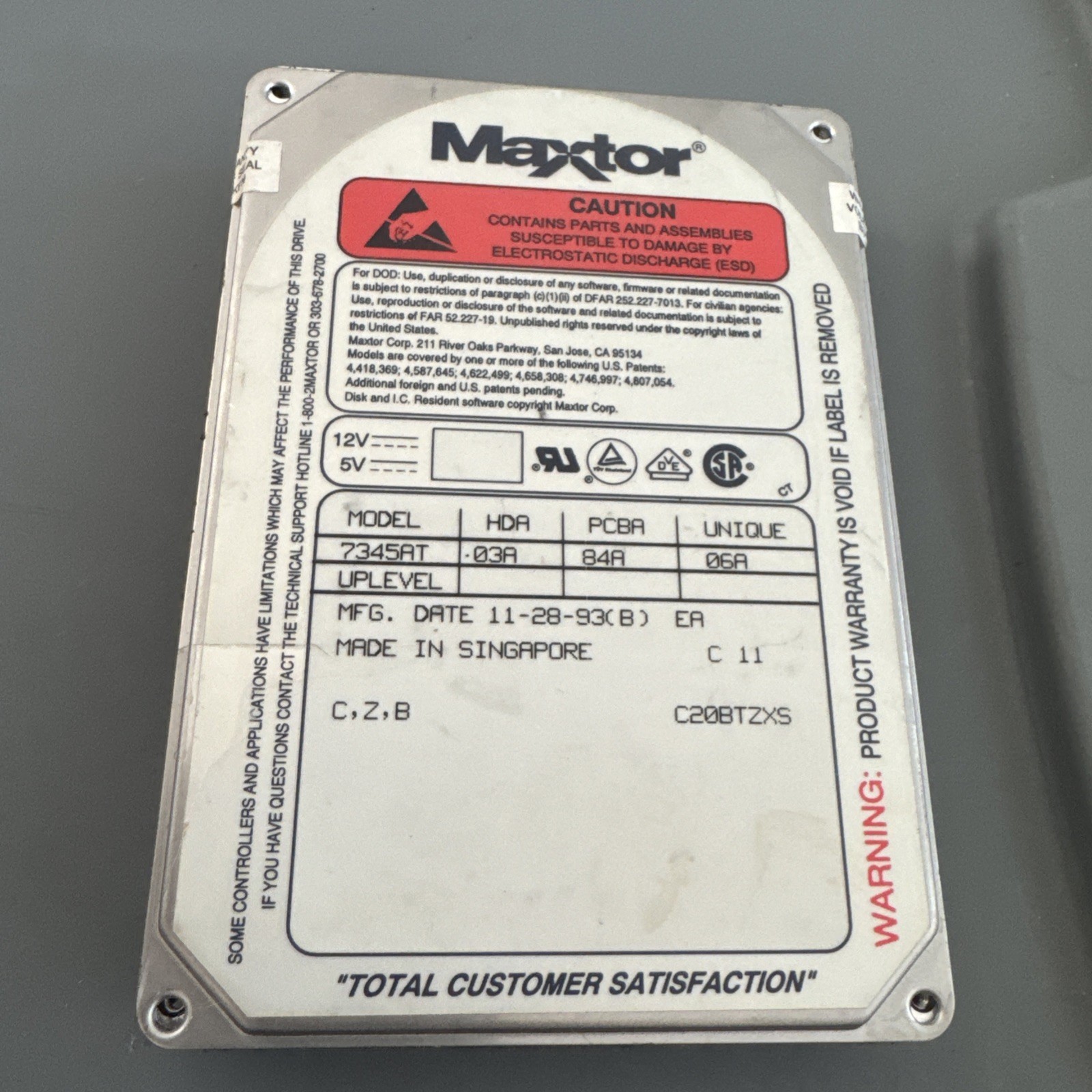 Maxtor 7345AT Hard Drive