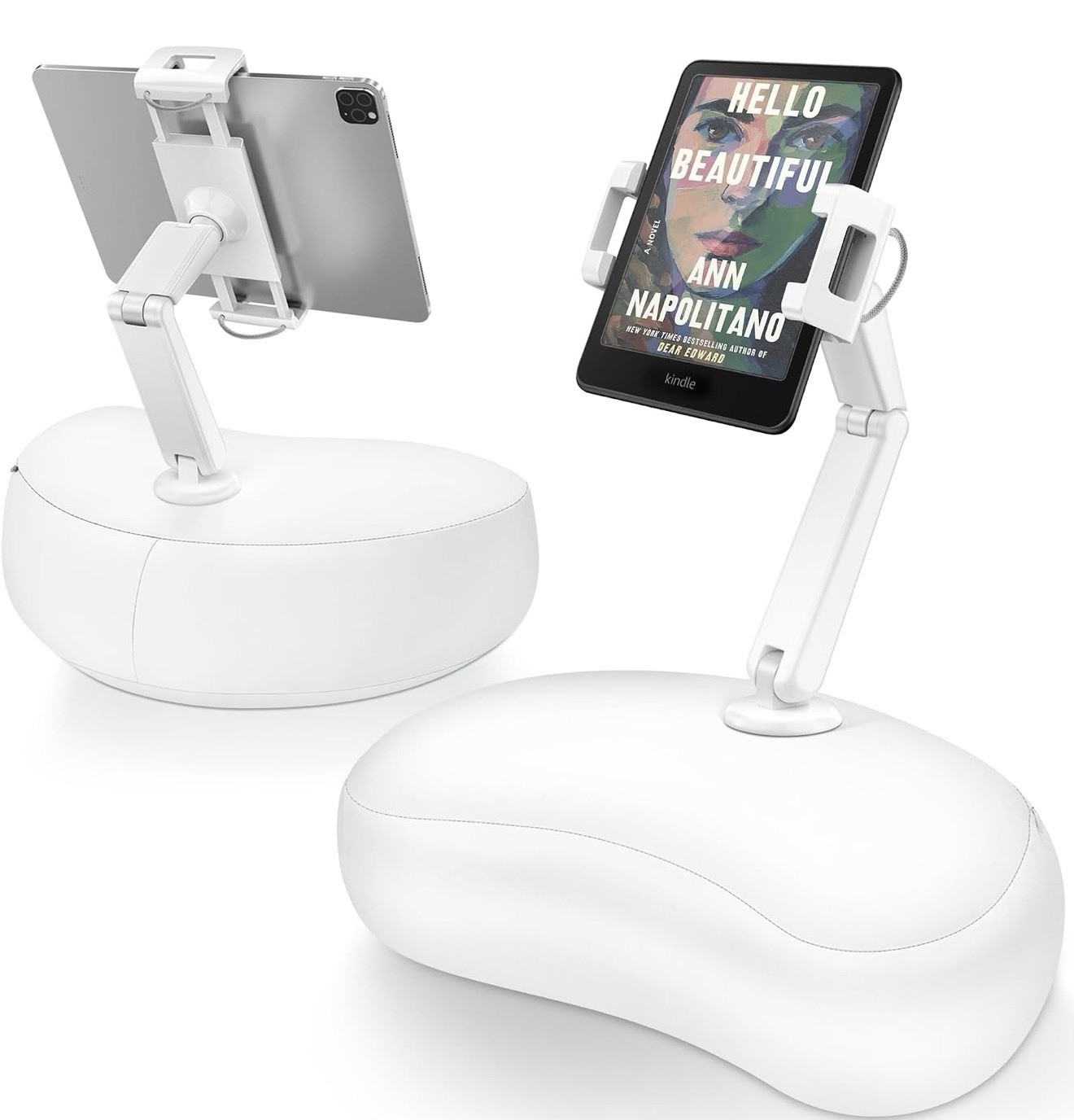 AboveTEK Tablet Pillow Holder for Bed, Hands-Free 360° Rotating Phone/iPad Stand