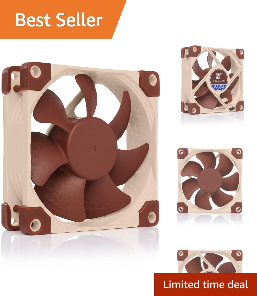 Efficient 80x80x25mm Quiet Fan - 2200 RPM, 4-Pin, Fibre-Glass Reinforced Design