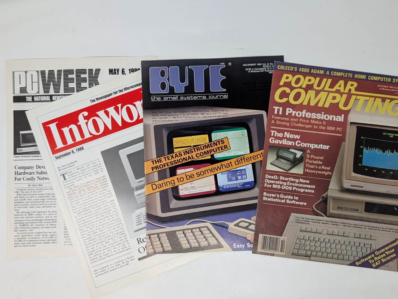 PC Week InfoWorld Byte Popular Computing - Vintage Computer Marketing Material