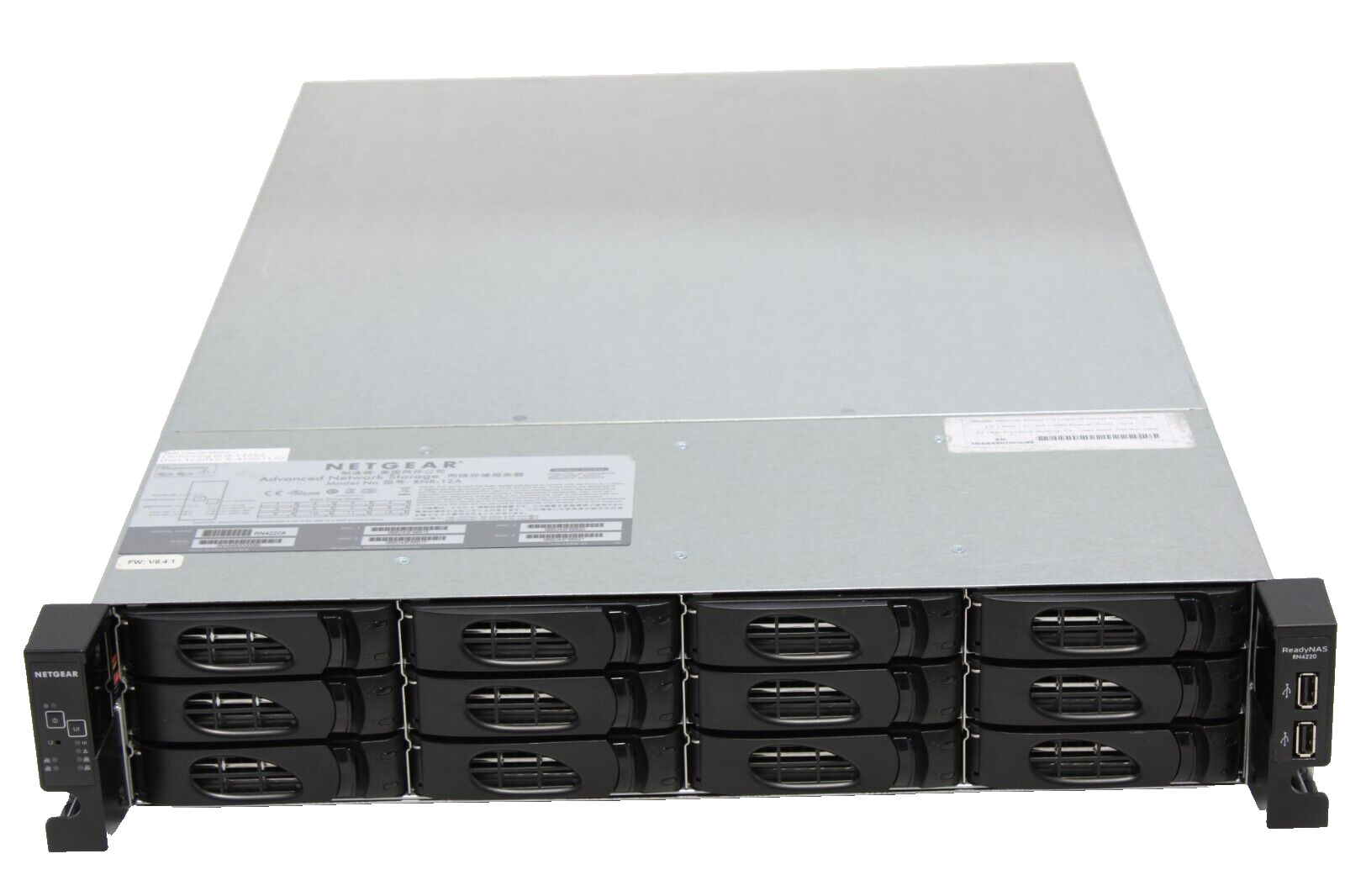 Netgear ReadyNAS RN4220 Enterprise Storage Equipment NAS 2U SAS Wired Ethernet