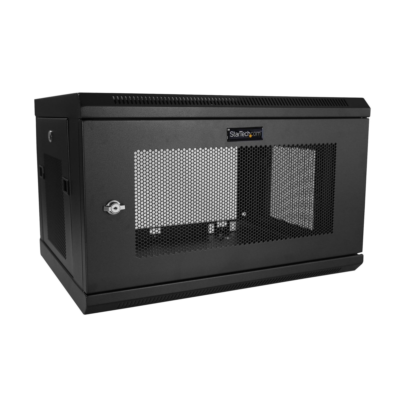 StarTech.com 2-Post 6U Wall Mount Network Cabinet w/ 1U Shelf, 19" Wall-Mount...