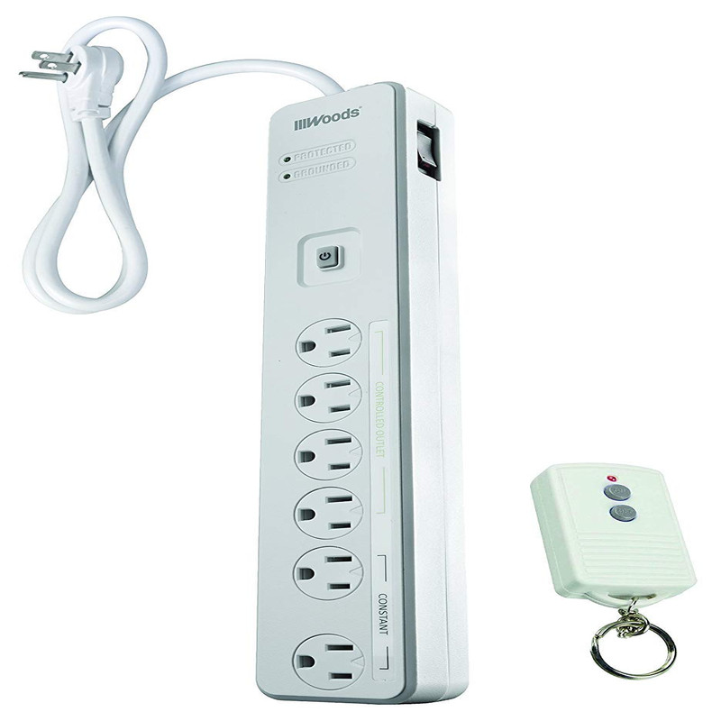 Southwire Woods Energy Saving Surge Protector Power Strip - 1080J Protection -