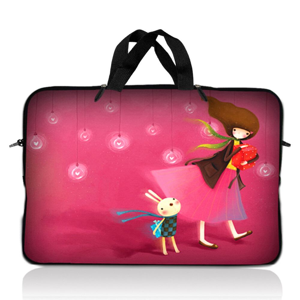Neoprene Sleeve Laptop Computer Case Bag with Handle Fit 10 inch to 17.4 inch