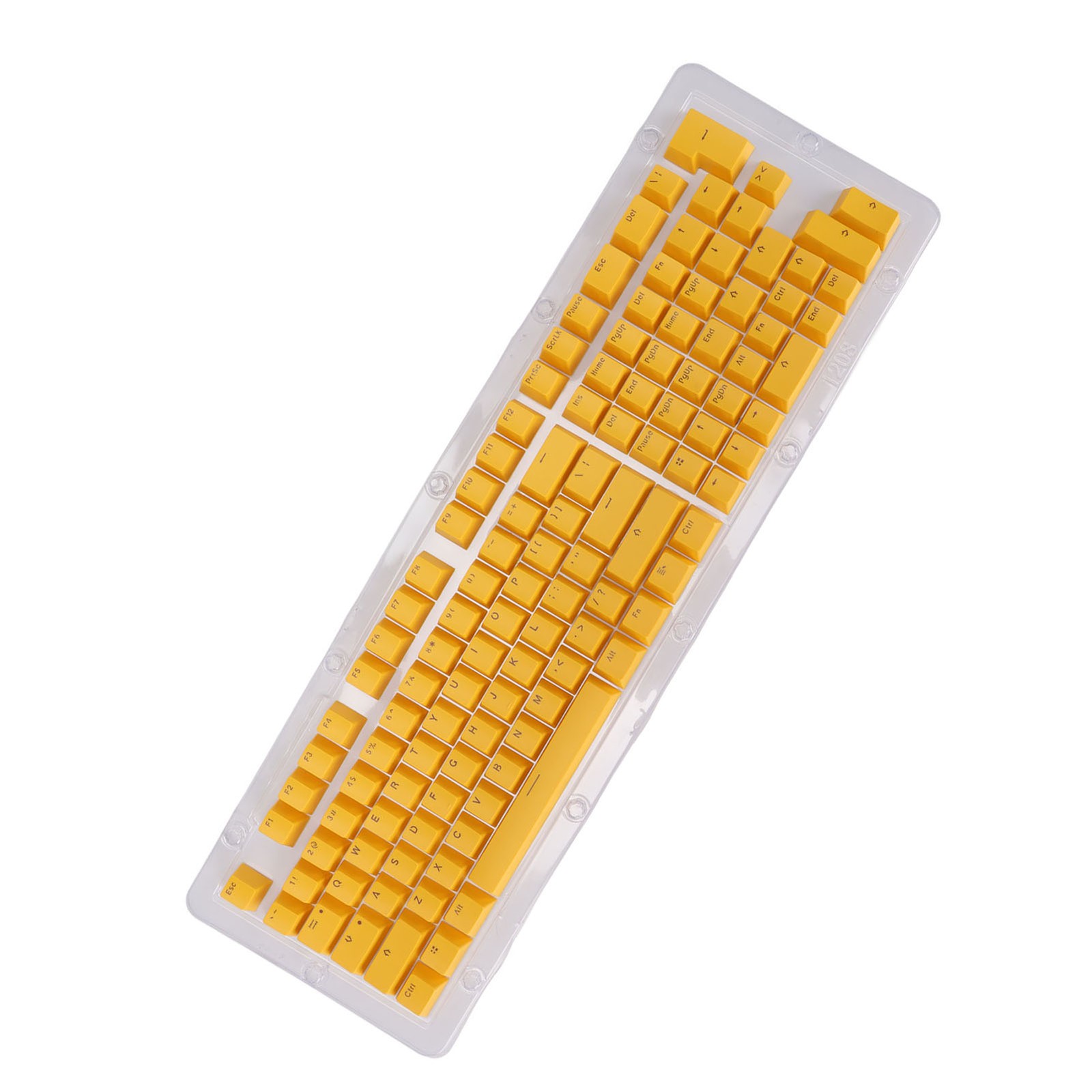 Yellow Keyboard Keycaps 114 Key PBT OEM Height Two Color Injection Light T CX4