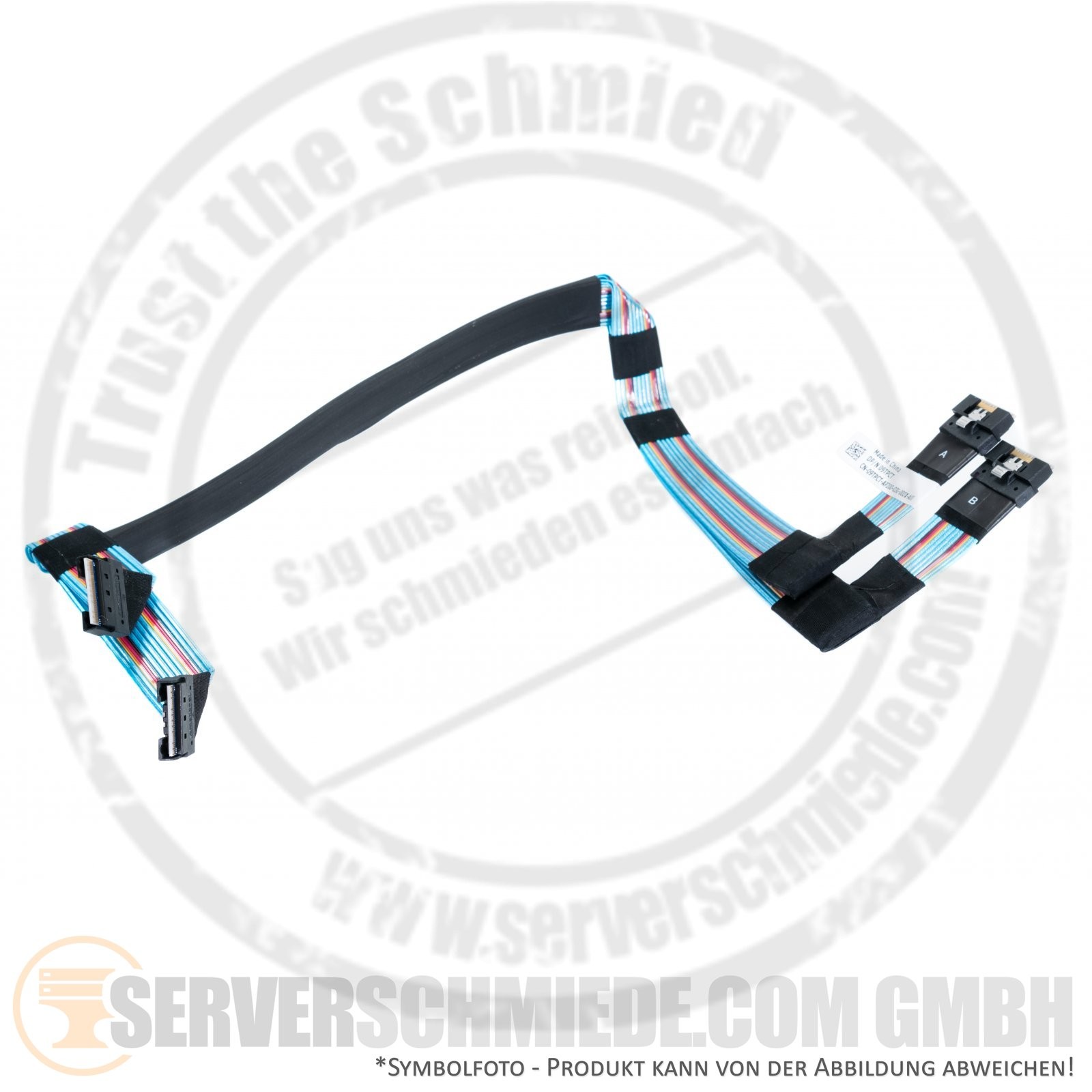 Dell 70cm R740xd 24x SFF NVMe 12/12 Extender Cable Cord for Bay A1/B1 - A/B 09T
