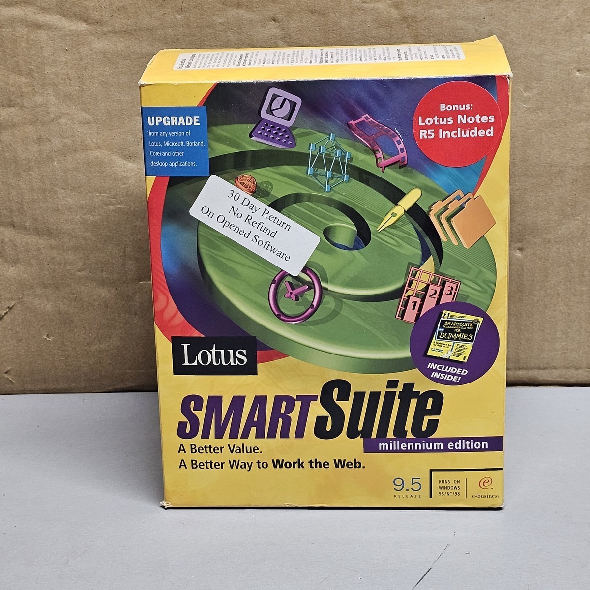 Lotus SmartSuite Millennium Edition 9.5 Productivity Software Big Box