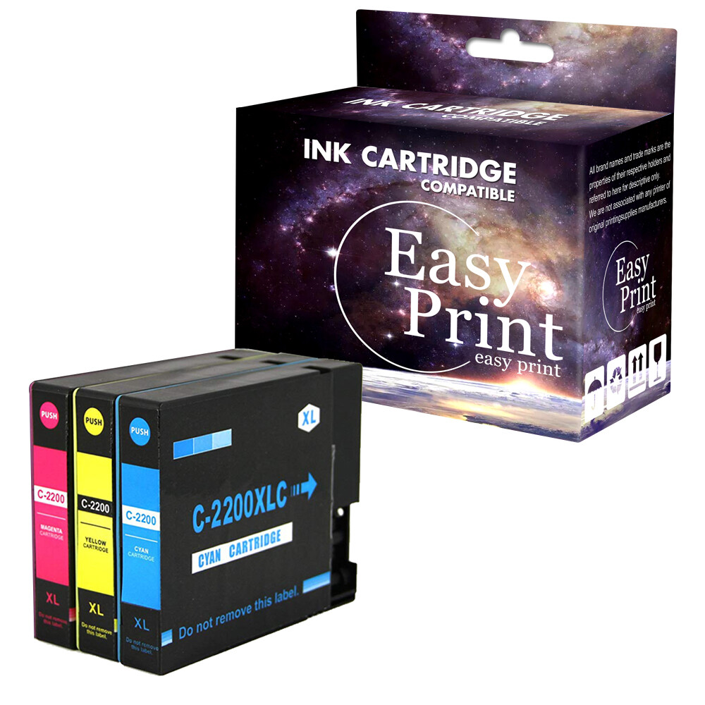 3 pack CMY Ink Cartridge for PGI-2200XL MAXIFY IB4020 MB5020 iB4120 MB5420