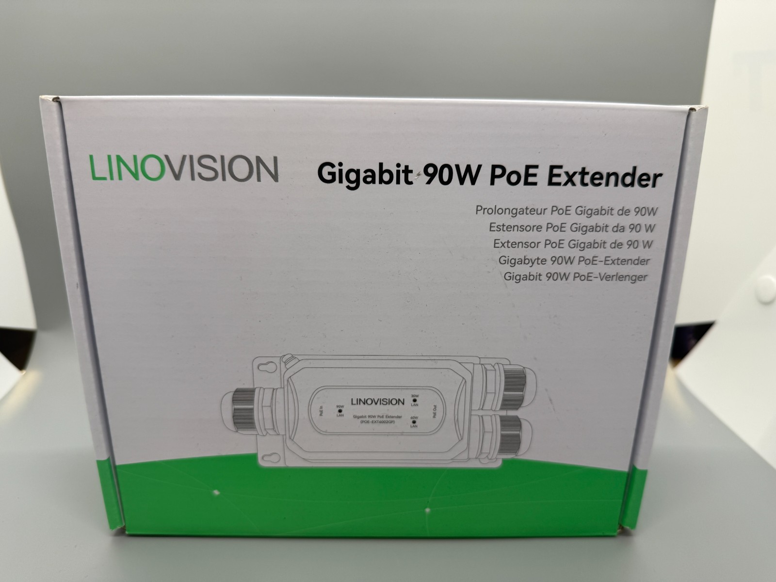 Linovision 90W Outdoor PoE++ Extender / Repeater / Splitter (POE-EXT6002GP)