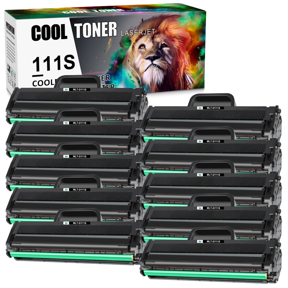 10 PK Toner Cartridges for Samsung Xpress MLT-D111S MLTD111S 111S M2022W M2070W