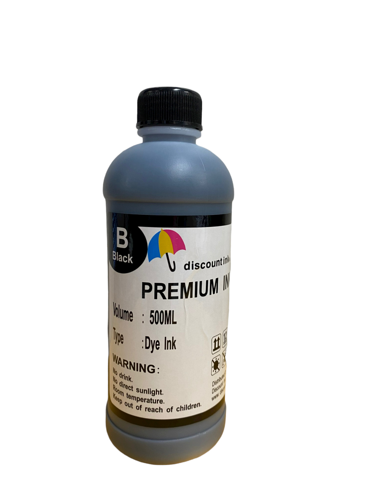 500ml BK Dye Refill Ink for Epson HP Canon Lexmark Refillable Cartridges CISS