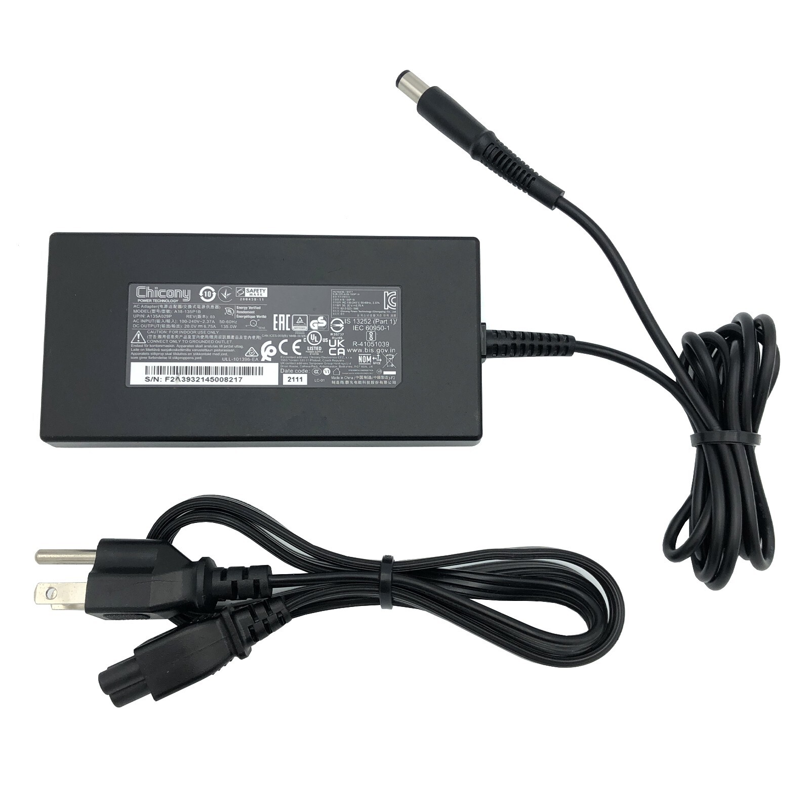 Original 135W Chicony AC Adapter PA-1131-72 Power Supply 20V 6.75A OEM