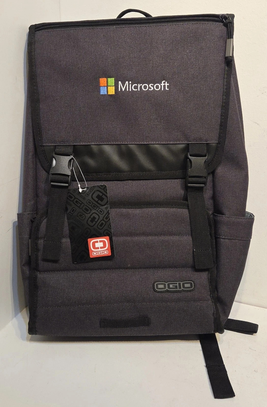 OGIO Microsoft Laptop Backpack Gray Computer Bag Padded Tech Work NWT