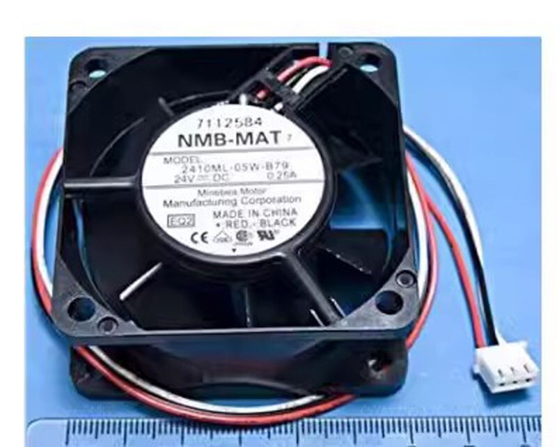 NMB 2410ML-05W-B79 DC24V 0.25A 6CM 3-Pin Inverter Cooling Fan
