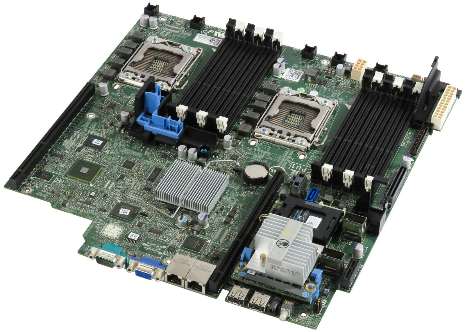 Dell 0JD6X3 PowerEdge R420 Motherboard Dual CPU + Perc H710 Mini 070K80+ Bbu