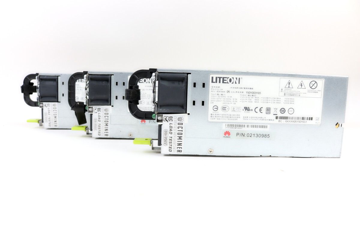 Lot of 3 - LiteOn PS-2122-3H 1200W Server PSU | 1yr Warranty, Fast Ship