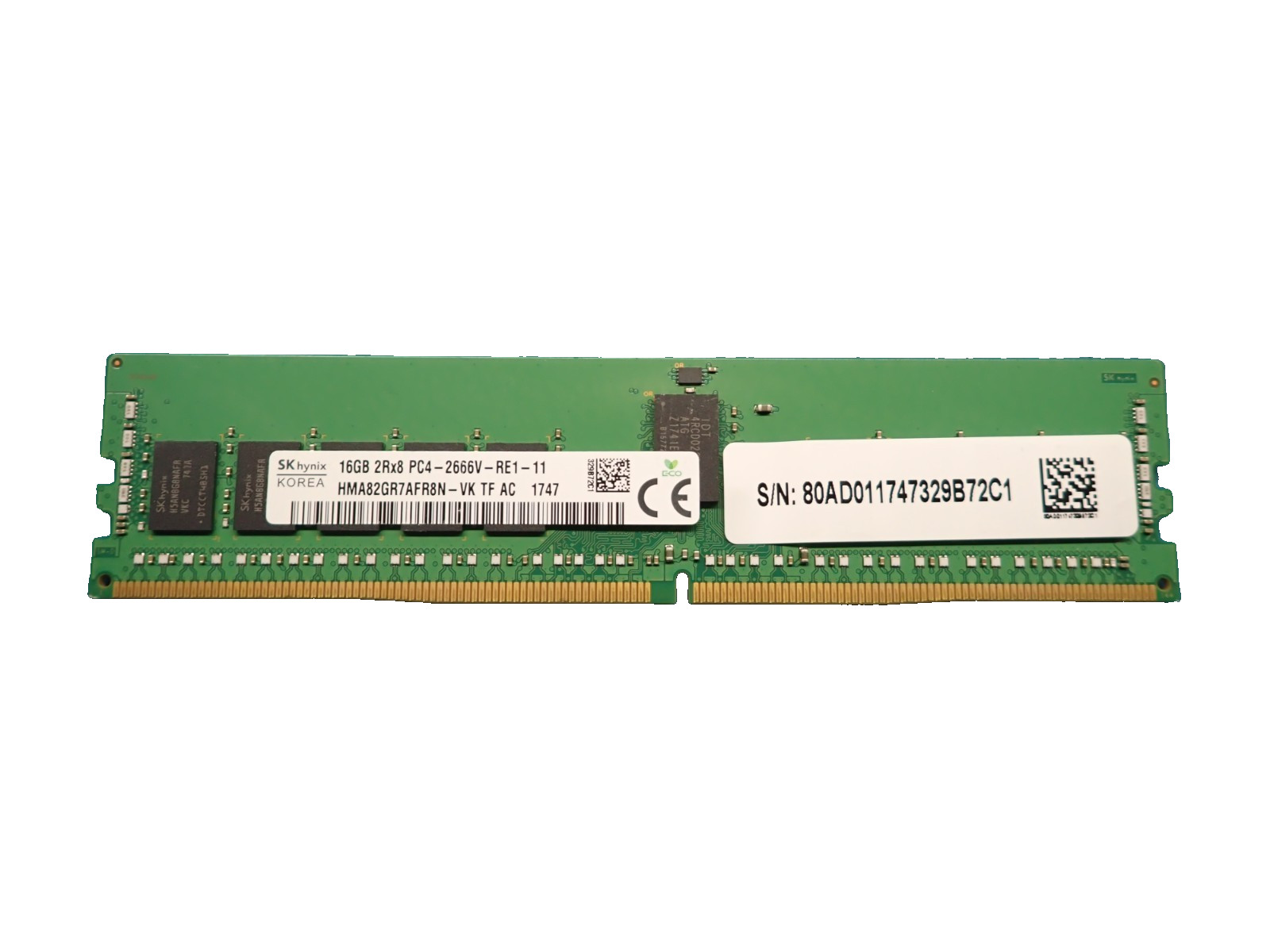 Hynix HMA82GR7AFR8N-VK System DDR4-266 16GB/ 2Rx8 REG Server Memory Ram Module