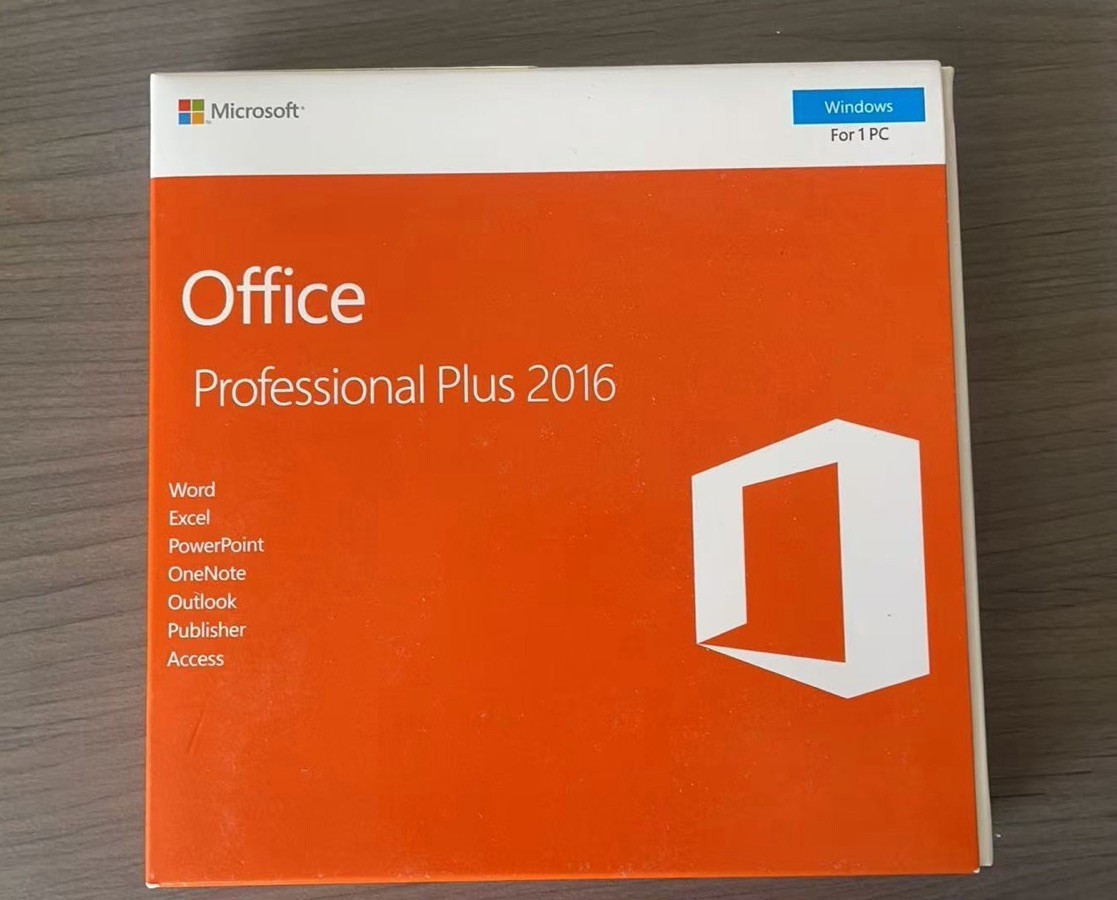 Microsoft Office 2016 Professional Plus DVD (Verified 3 PCs) +Product Key Sealed