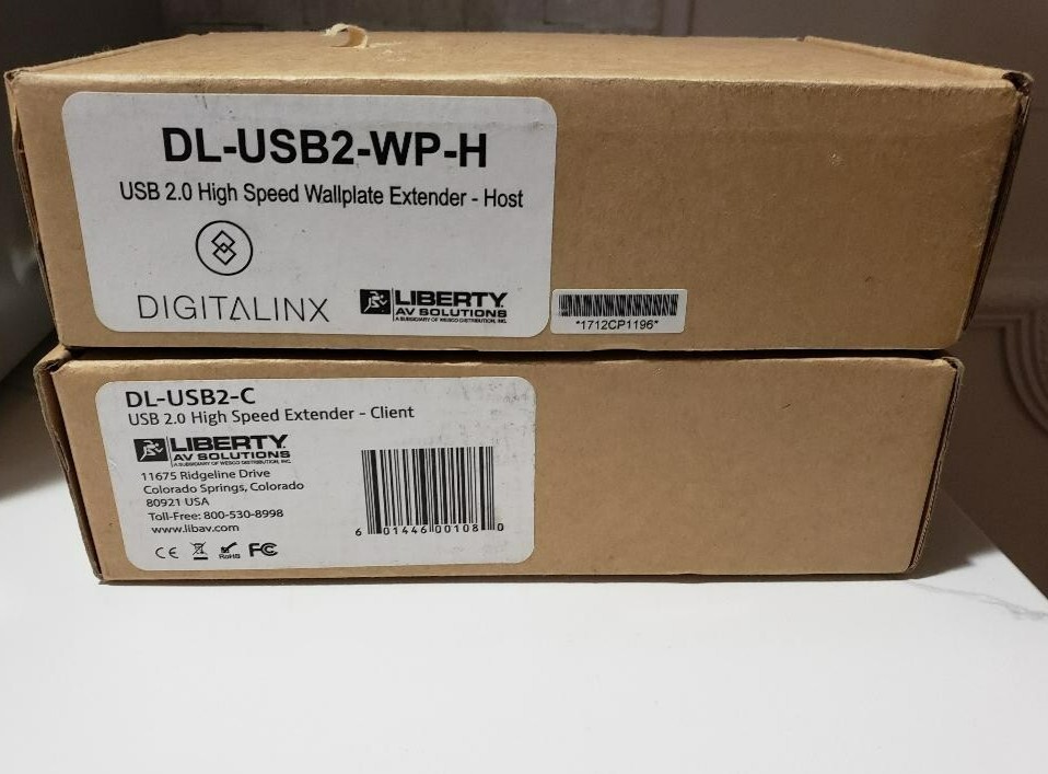 Liberty Digitalinx DL-USB2-C / DL USB2-WP-H USB 2.0 Extender Kit Host & Client