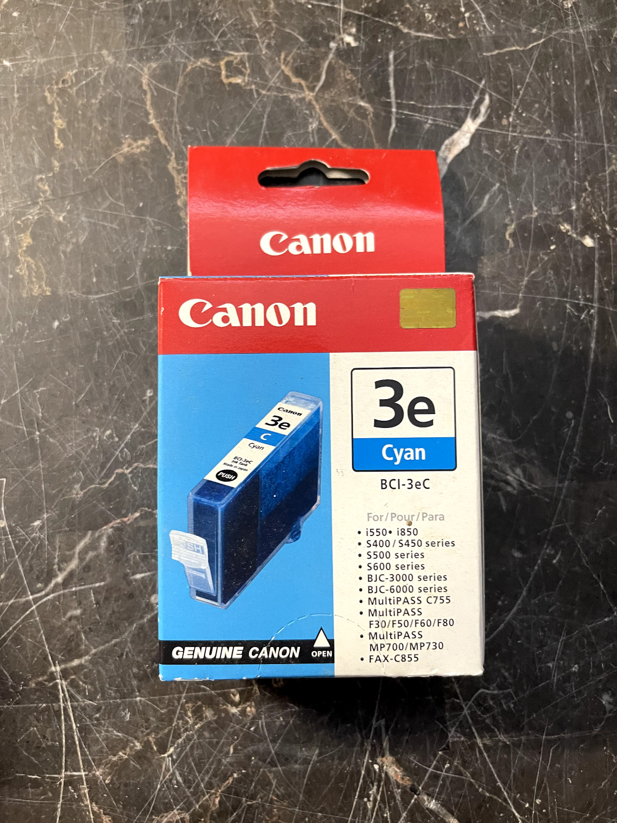 Canon BCI-3e  BCI-3eC Cyan Ink Cartridge GENUINE NEW SEALED BOX