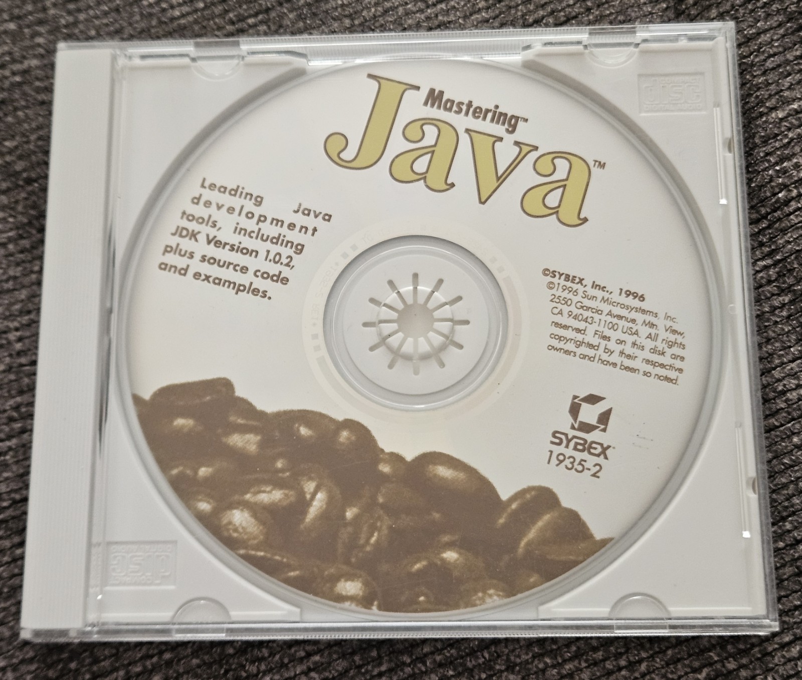 Mastering Java Computer Disc CD-ROM Vintage SYBEX 1996 Sun Microsystems Japan💿
