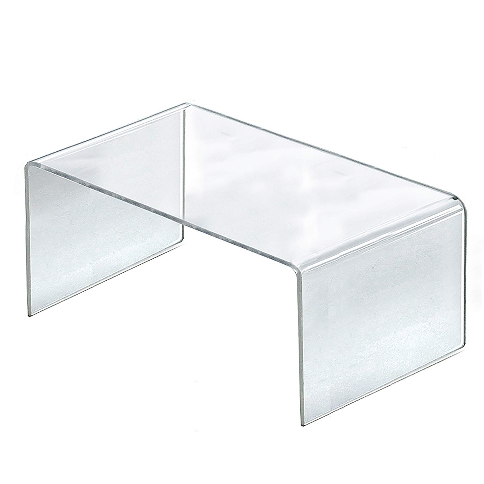 4 PCS 515311 Acrylic Riser 12x7.75x6 Inch Display Stand Showcase Accessory