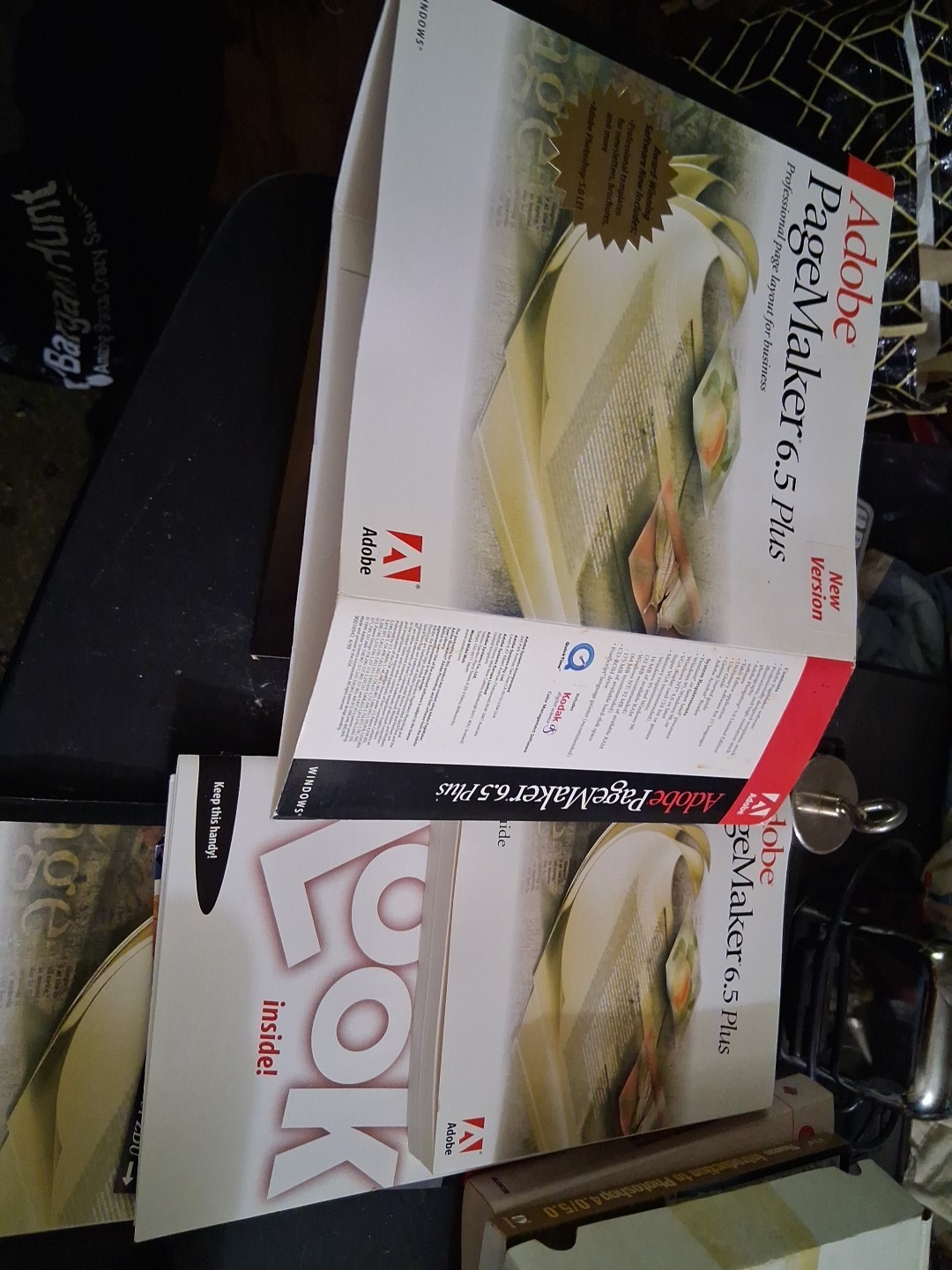 Adobe PageMaker 6.5 for Windows (complete box w/ manuals, North Cds Box And Book