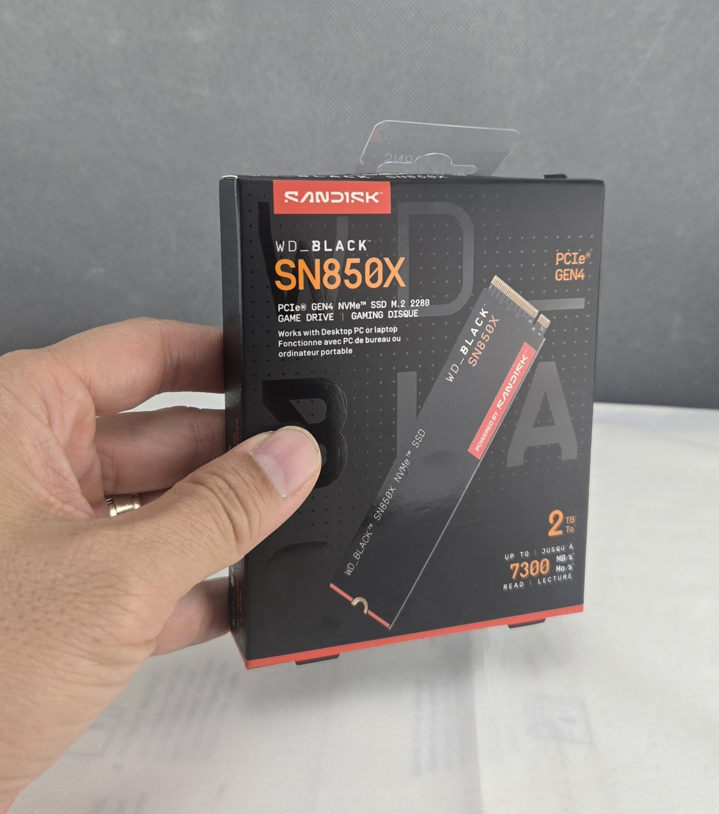 Brand NEW SanDisk WD_BLACK SN850X 2TB PCIe Gen4 NVMe M.2 2280 SSD 7300MB/s