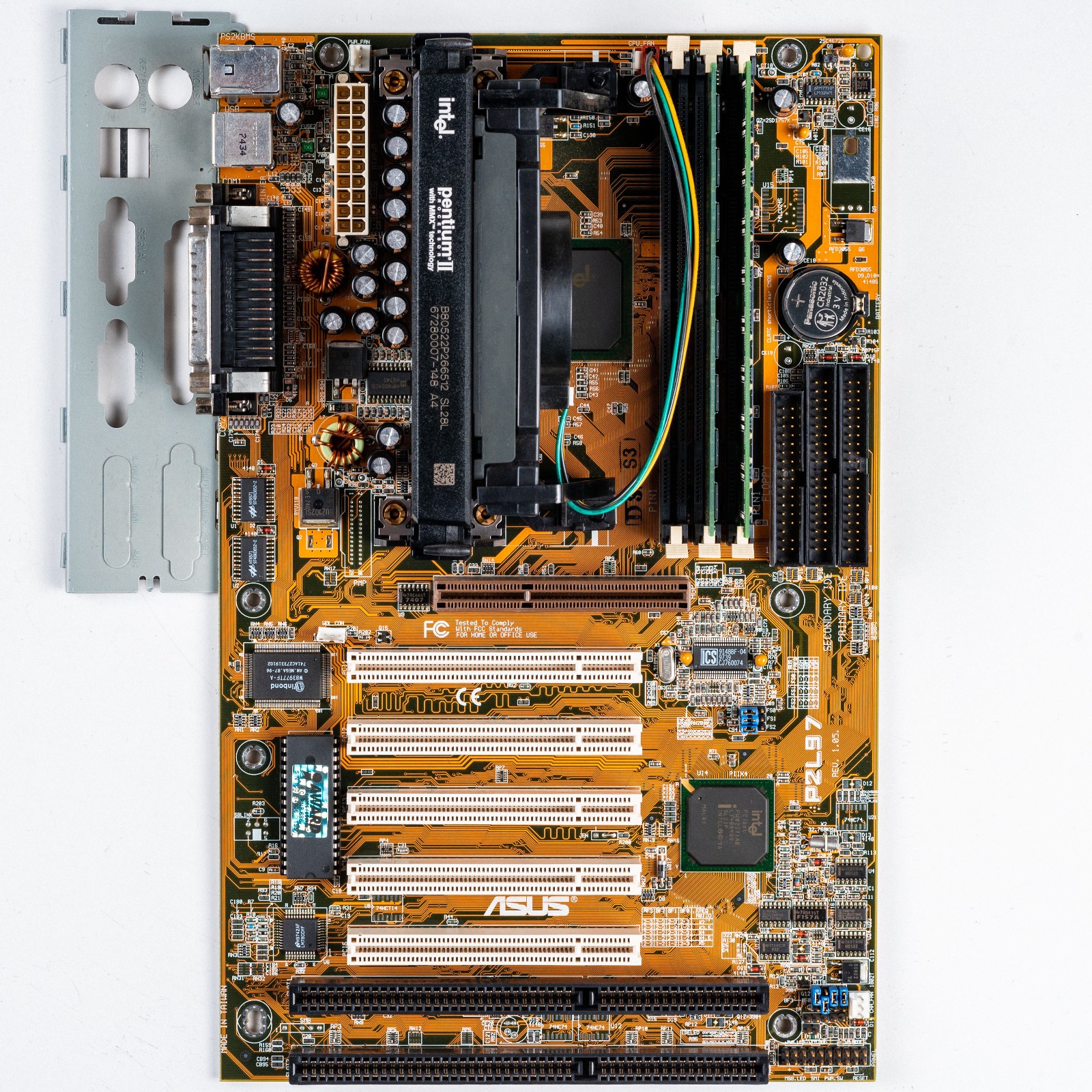 Asus P2L97 Slot 1 ATX Intel 440LX Motherboard AGP ISA Pentium II Windows 98 DOS