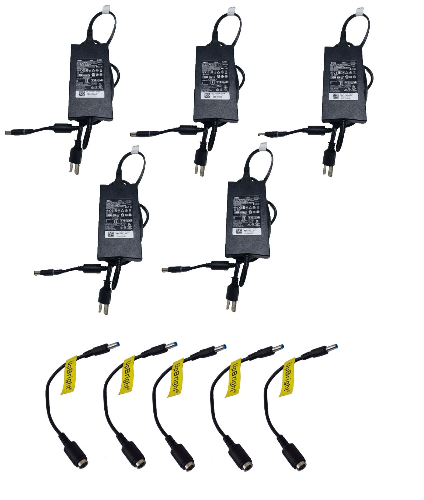 5pcs OEM Genuine Dell 130W AC DC Adapter 7.4mm / 4.5mm for XPS Precision Got 300
