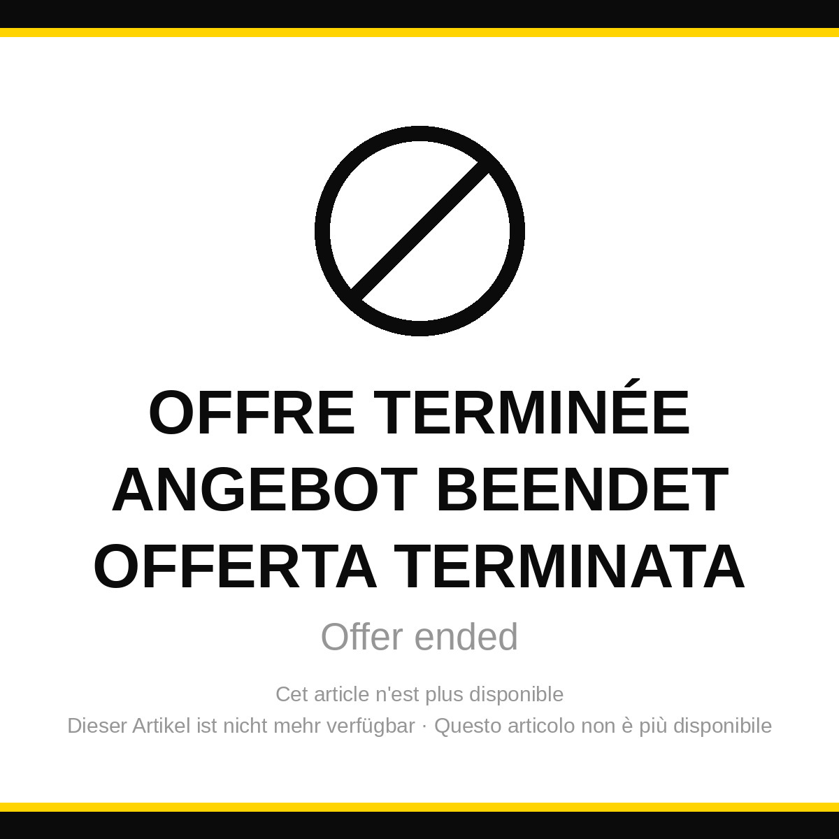 Offre terminée - Listing ended - Offerta terminata