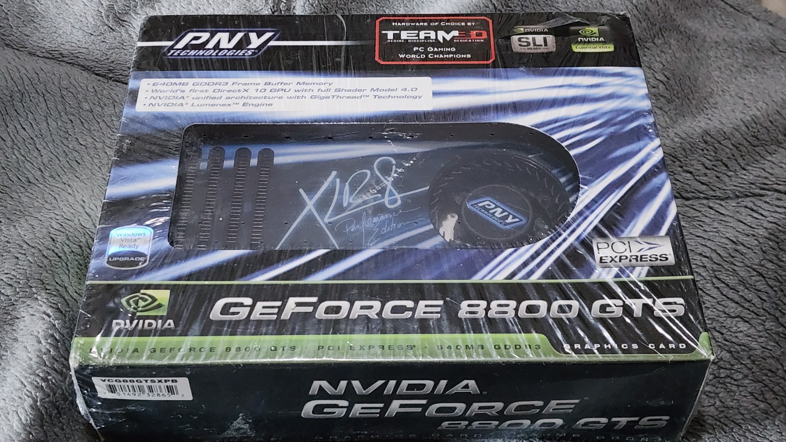PNY XLR8 NVIDIA GeForce 8800 GTS 640MB GDDR3 GPU; Brand New Sealed