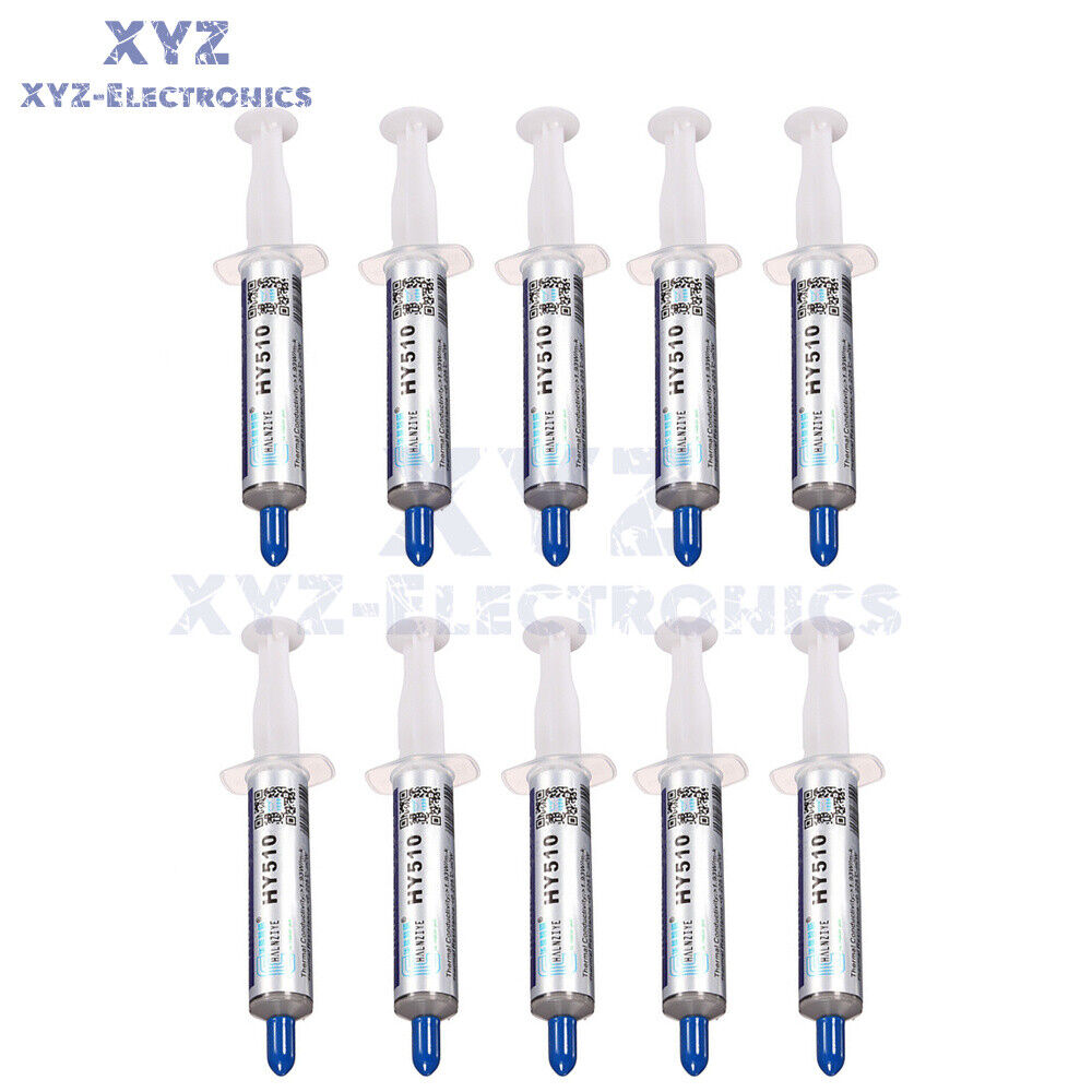 10PCS HY510 30g Grey Thermal Conductive Grease Paste For GPU CPU Chipset Cooling