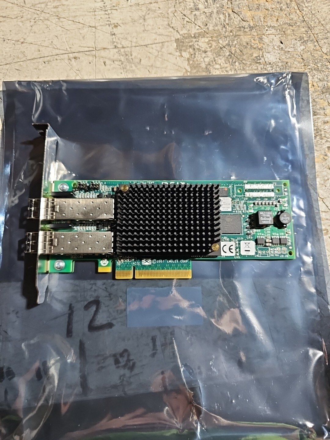 Emulex LPE12002 Dual Port 8GB SFP+ FC-HBA Network Adapter Card. #z45