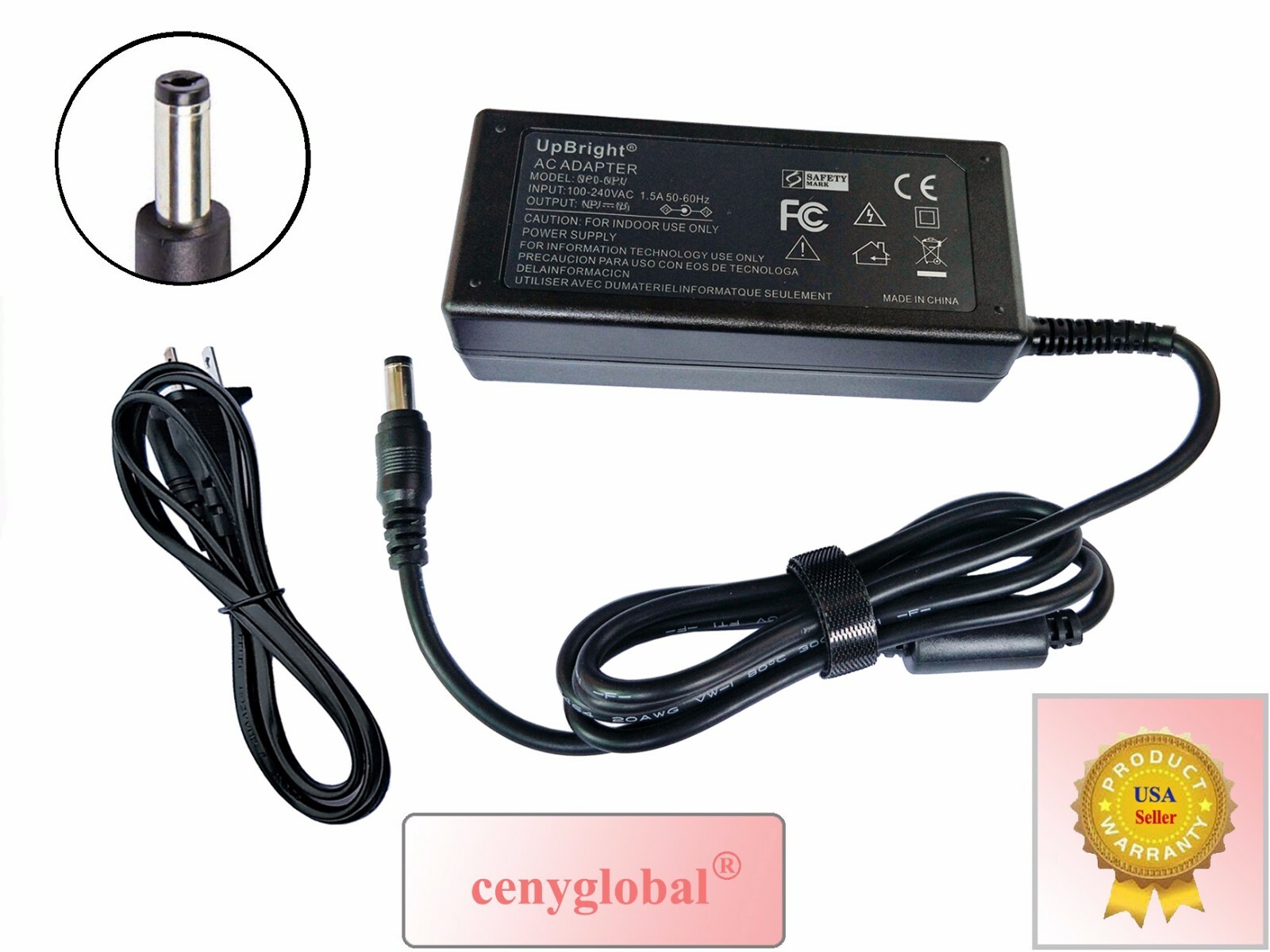 NEW 12V DC Switching Power Supply AC Adapter for LCD monitor TV LED Strip+Cord