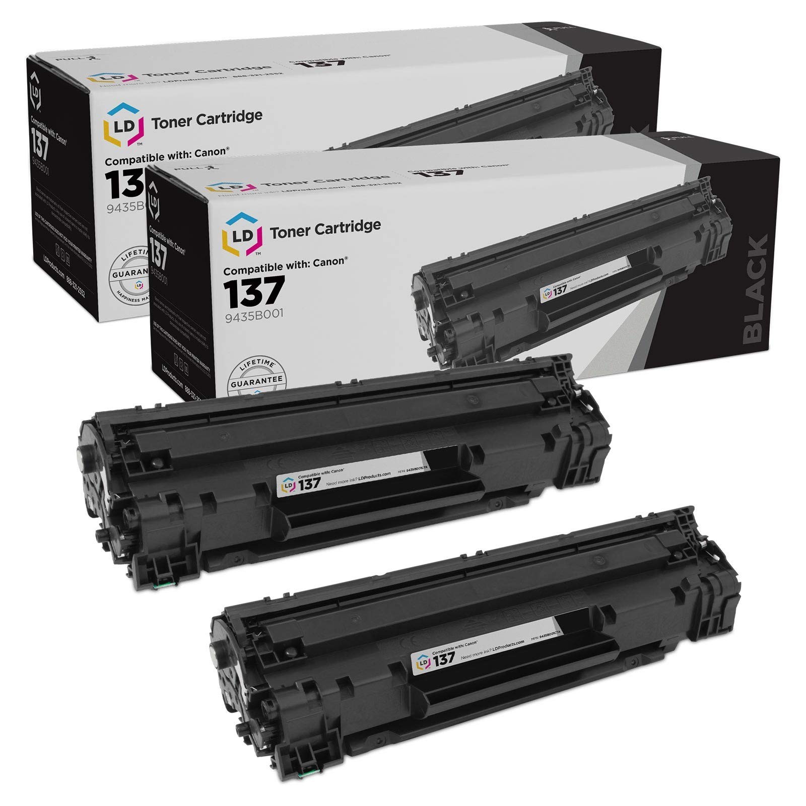 LD 2PK 9435B001 137 Black Laser Toner Cartridge for Canon MF212w MF216n MF227dw
