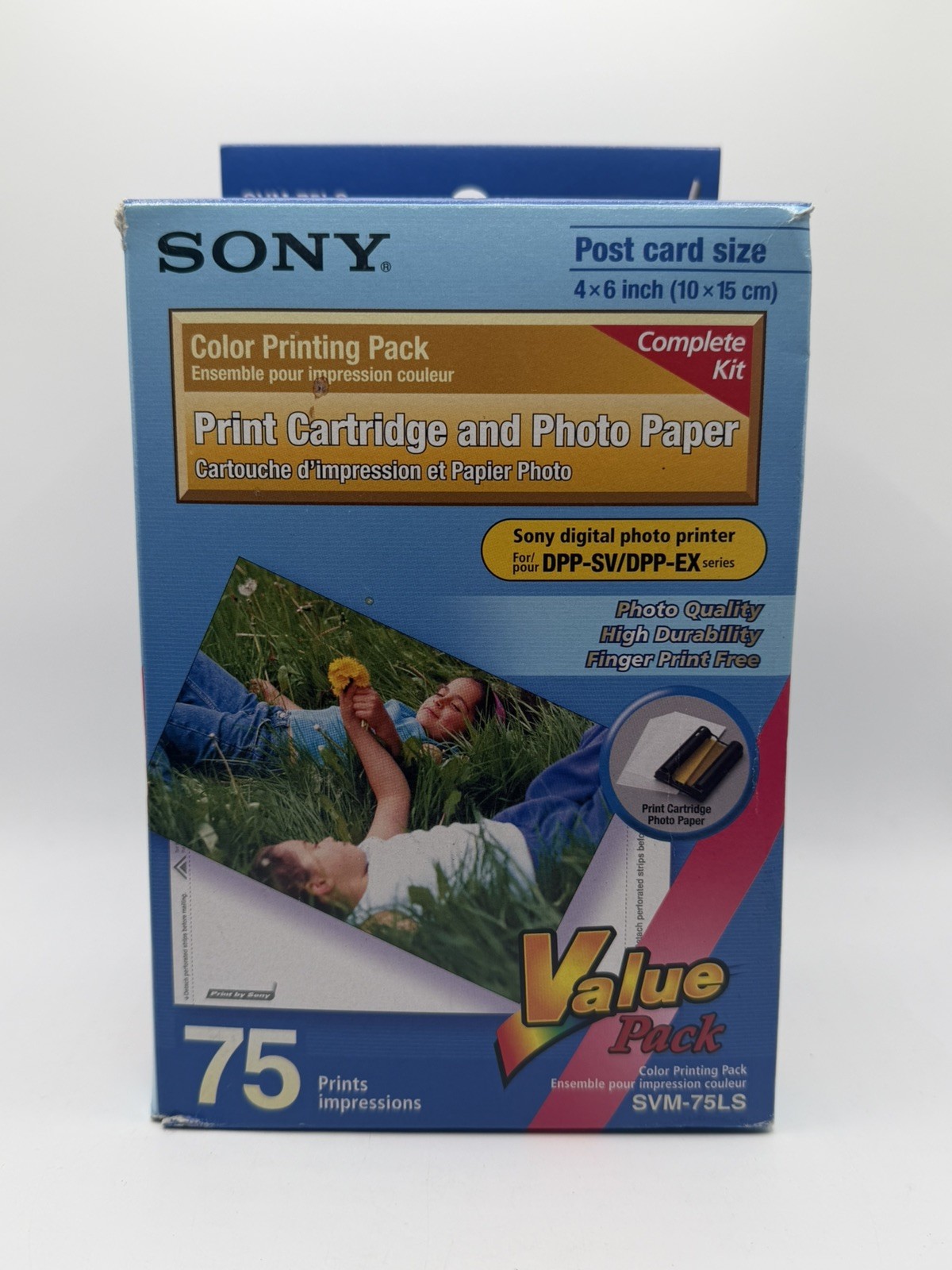 Sony SVM-75LS Print Cartridges & Photo Paper Value Pack Open Box Incomplete 