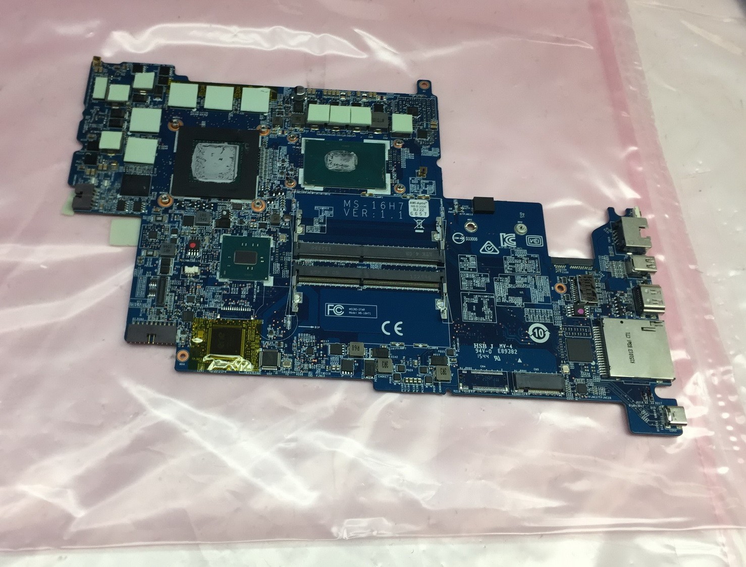 MSI GS60 Ghost Pro 15.6" Laptop i7-6700HQ 2.6Ghz GTX 970M Motherboard MS-16H71
