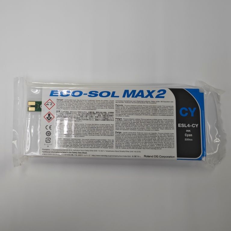 2pc Original Roland Eco-solvent INK 220cc MAX2 ESL4-CY ESL4-MG ESL4-4YE ESL4-BK