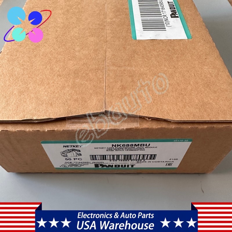 Qty 50 For Panduit Cat6 Keystone Jack NK688MBU NK688MAW Fast Shipping