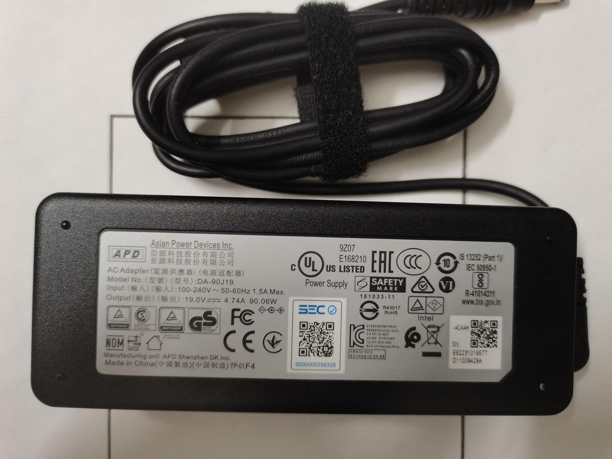 NEW OEM APD 19V 4.74A 90W DA-90J19 For Getac Toughbook B300 G5 Laptop AC Adapter