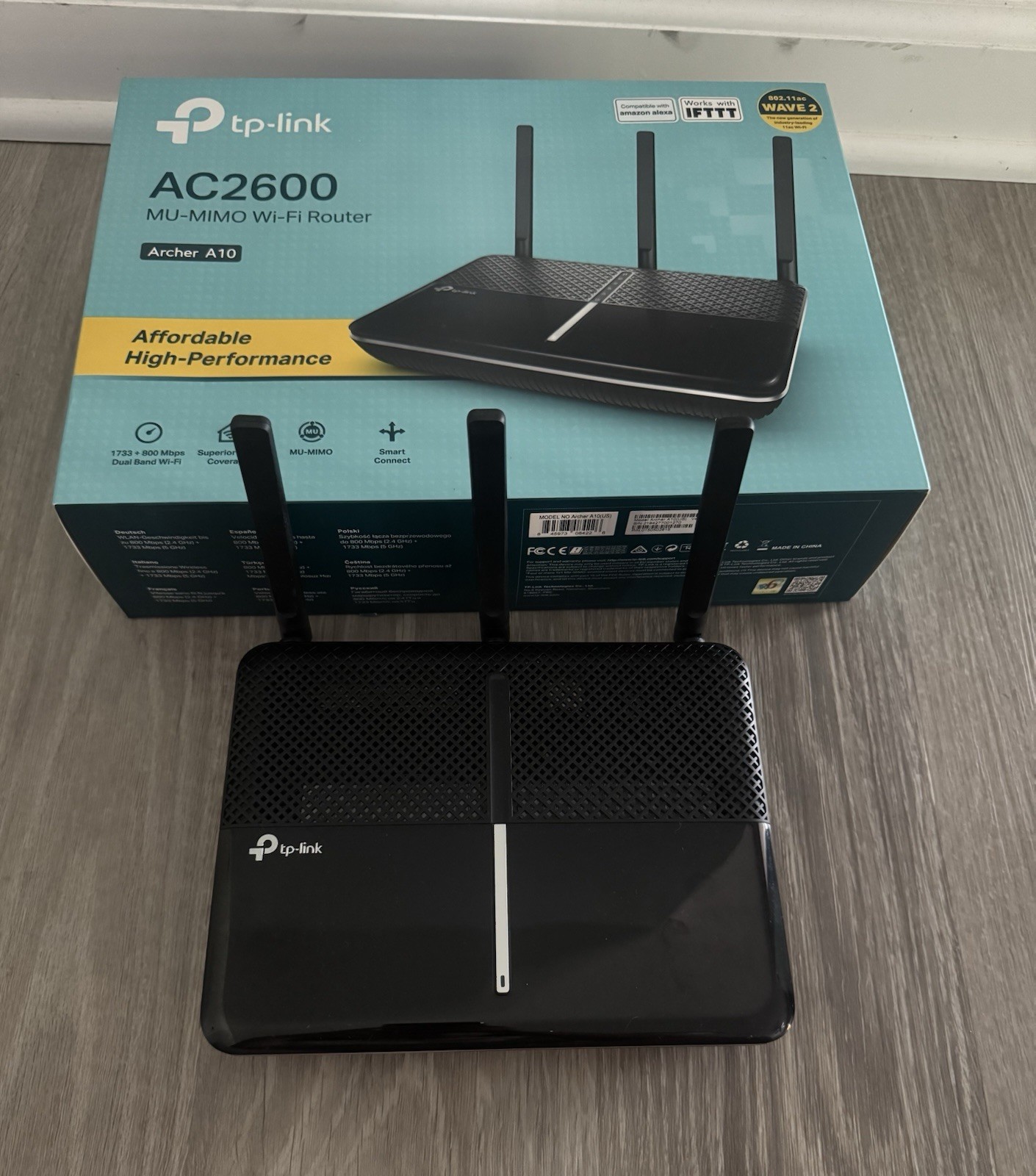 TP-Link AC2600 MU-MIMO Wi-Fi Router Archer A10